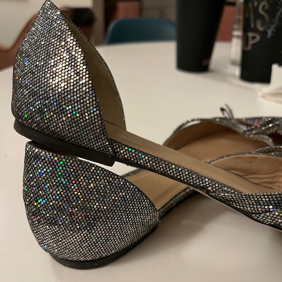 J Crew Dorsay Flats So Sparkly! ✨🪩Sz 9 - Picture 3 of 6